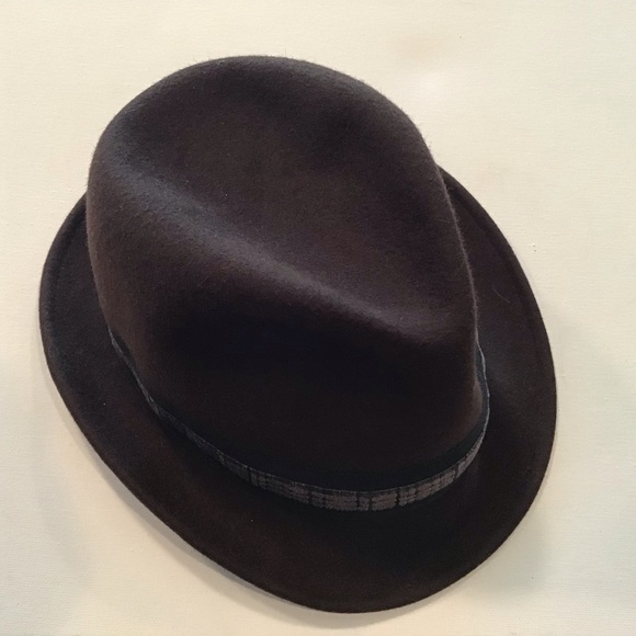 HEATHER HUEY couture milliner felted wool fedora - Picture 5 of 5